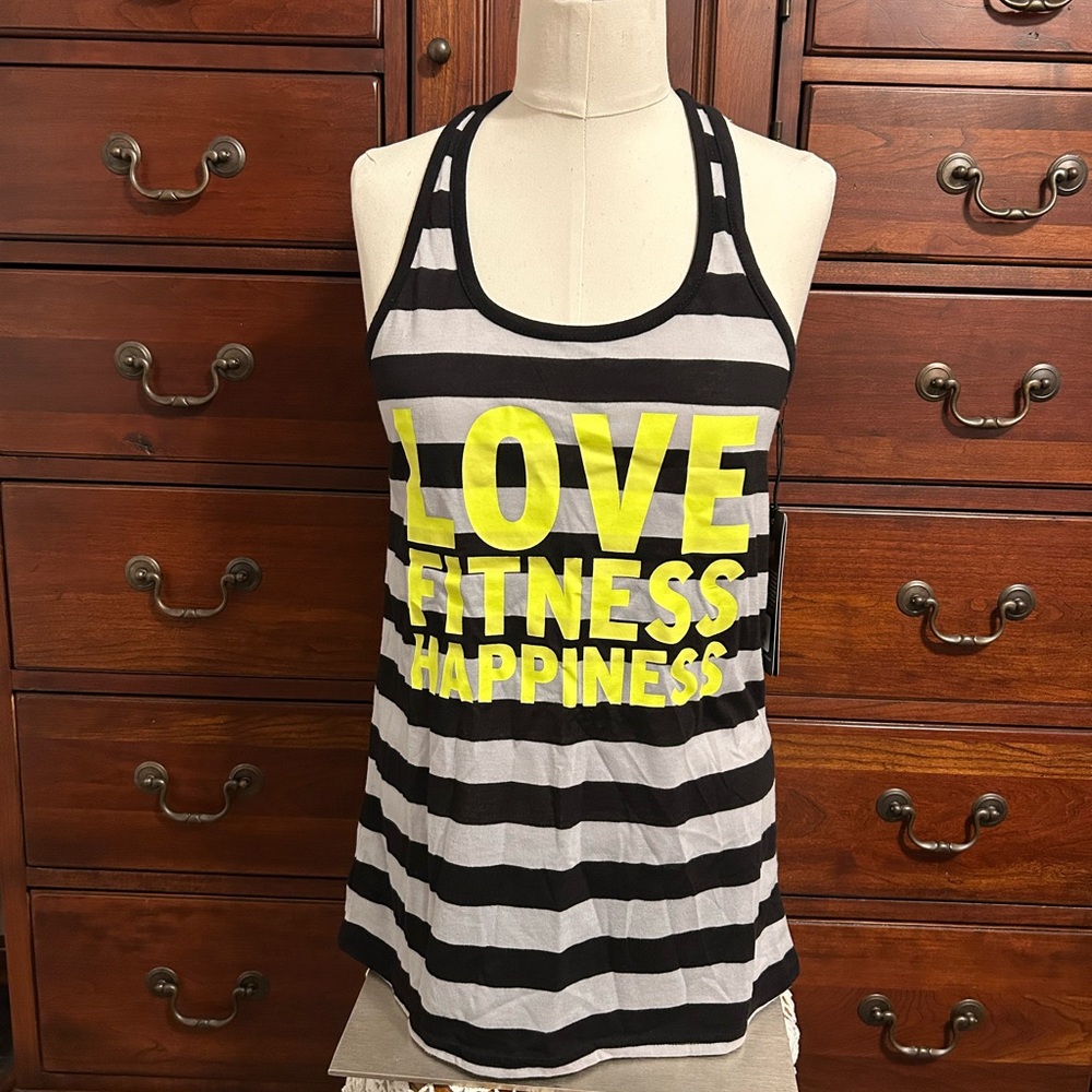 Striped Black and White Tank Top